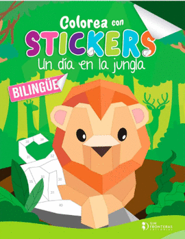 COLOREA CON STICKER JUNGLA