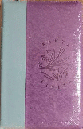 SANTA BIBLIA REINA VALERA 1960 COLOR MORADO VERDE CANTO PINTADO AYUDAS